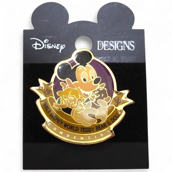 Walt Disney World Vintage 1996 Teddy Bear & Doll Convention Collectible Pin - Picture 1 of 7